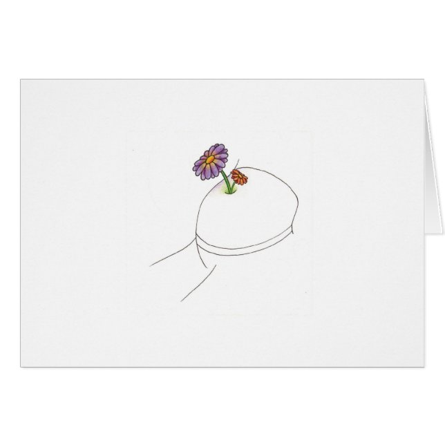 nytt liv. yay! hälsningskort (Framsidan Horizontal)