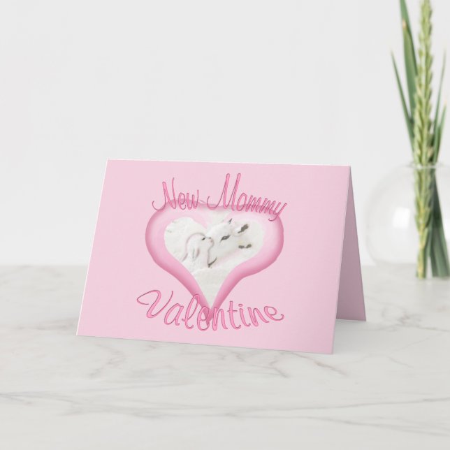 Nytt Mamma Goat Valentine Card Helgkort (Framsida)