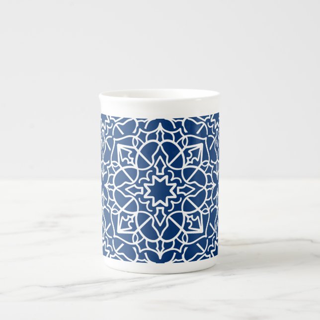 Nytt Mandala 3 Benporslin Mugg (Framsidan)