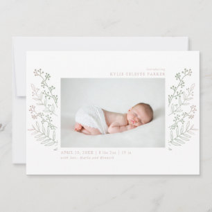 Nytt Meadow Multi Photo Birement Card Meddelande