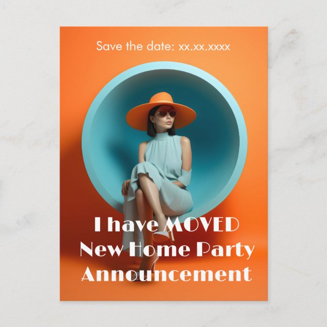 Nytt meddelande om Adress Party i Vykort (Framsida)