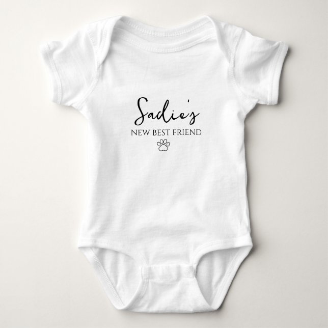 Nytt meddelande om bästa vän Baby T Shirt (Framsida)