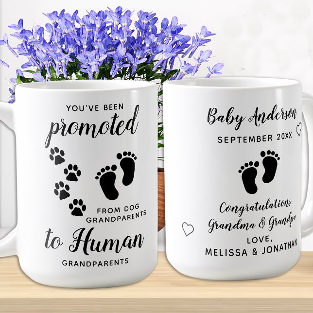 Nytt meddelande om farföräldrars Gravid Kaffemugg (Skapare uppladdad)