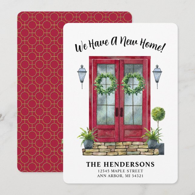 Nytt meddelande om Flytta i hemmet vid modern röd  (Fram/baksida)