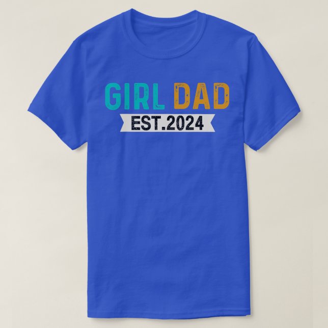 Nytt meddelande om Gravid 2024 för Girl Pappor T Shirt (Design framsida)