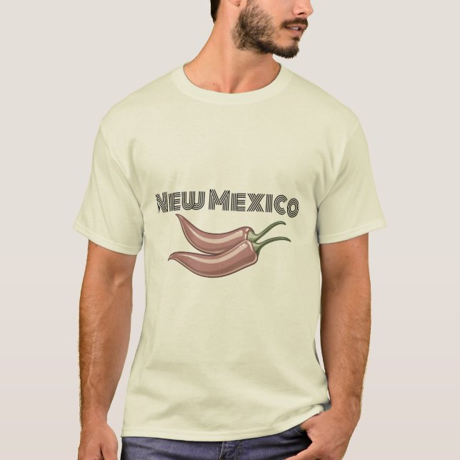 Nytt - mexico Chilipeppar T Shirt (Framsida)
