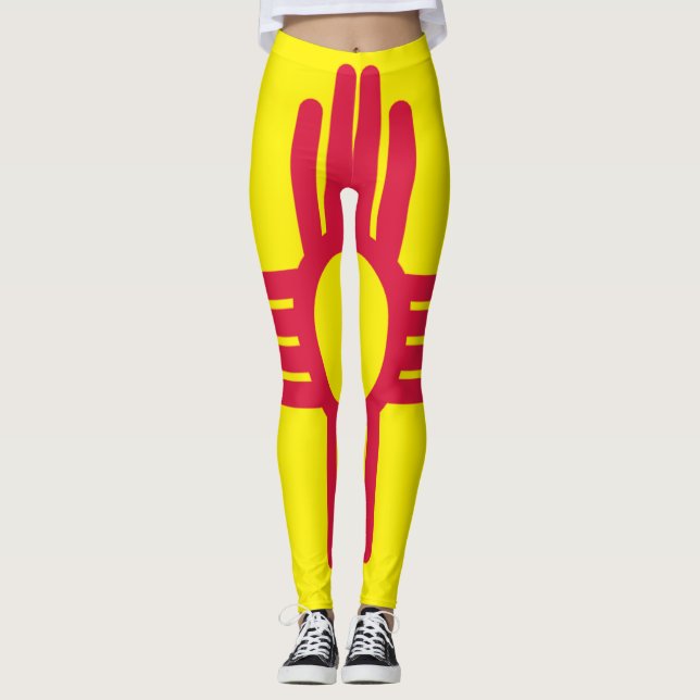 Nytt - mexico flagga leggings (Framsida)