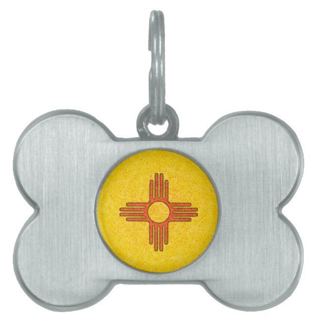 NYTT - Mexico FLAGGA Namnbricka Husdjur (Framsidan)
