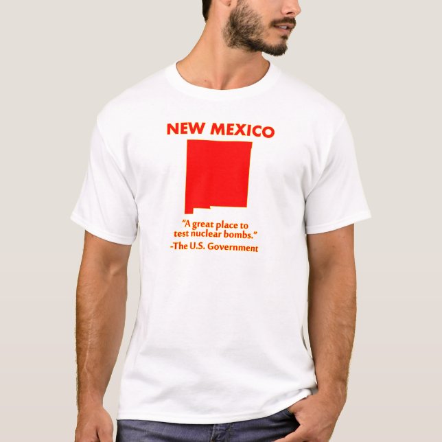 Nytt - mexico - låt oss testa kärn- bombarderar t shirt (Framsida)