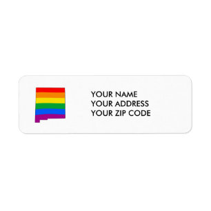 NYTT - Mexico PRIDE - Returadress Etikett