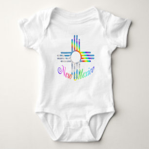 Nytt - mexico regnbågeZia symbol T Shirt