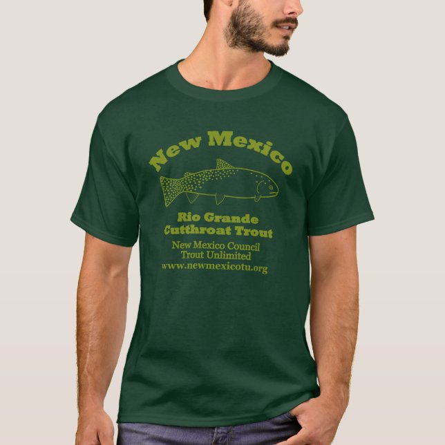 Nytt - mexico Rio Grande mordisk forell Tee (Framsida)