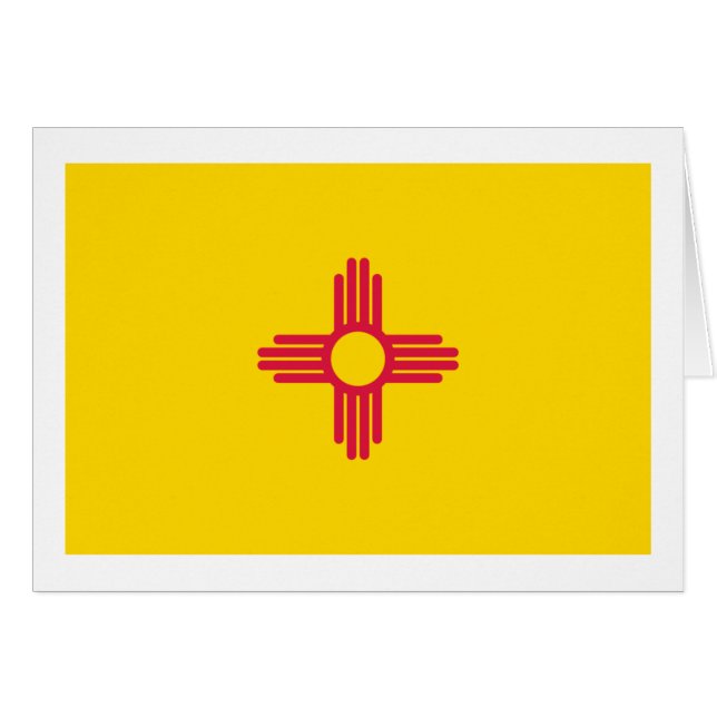 Nytt - mexico statlig flagga hälsningskort (Framsidan Horizontal)
