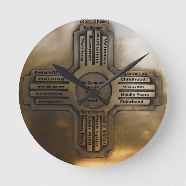 Nytt - mexico statliga Zia Rund Klocka (Framsida)