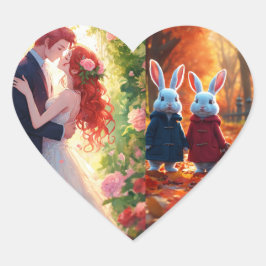 Nytt mode-dekal hjärtformat klistermärke