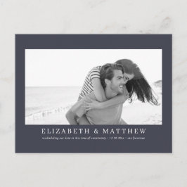 Nytt modernt foto för meddelande om Bröllop Vykort