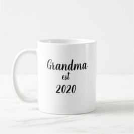 Nytt mormor morfar Grandparent add Year est Gift Kaffemugg