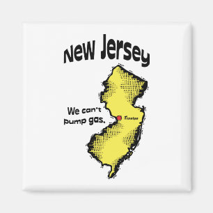 Nytt - Motto~ för jerseyen NJ US som vi inte kan Magnet