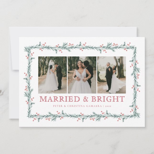 Nytt multifotokort för första jul-Helgdag Julkort (Framsida)