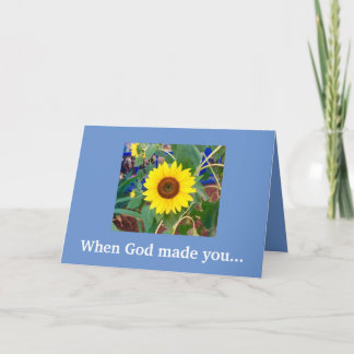Nytt när Gud gjorde dig.. Grattis på födelsedagen- Kort