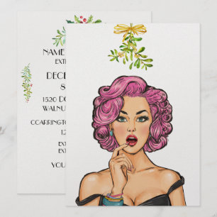 Nytt nyårs- eller julinbjudan inbjudningar