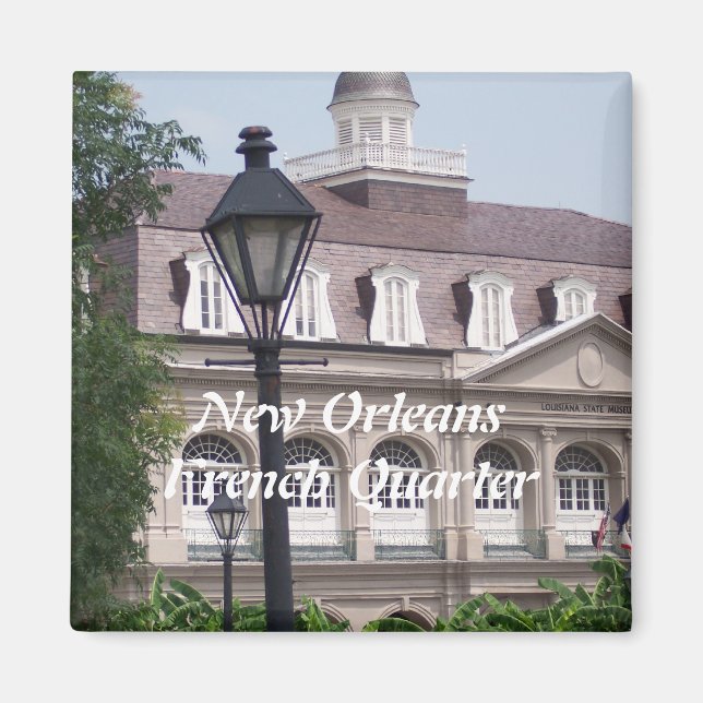Nytt Orleans-Fransk kvartal Magnet (Framsidan)
