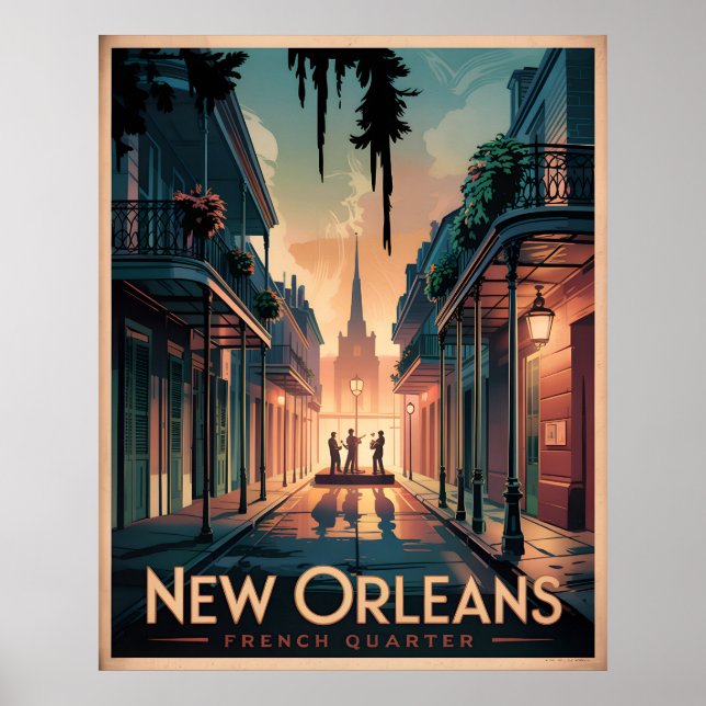 Nytt Orleans-Fransk kvartal Poster (Framsidan)