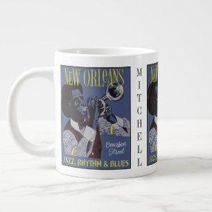 Nytt Orleans Music, anpassat namn jumbo mugg