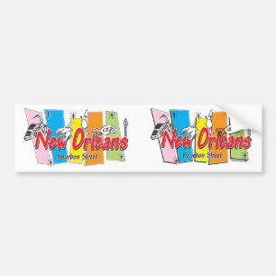 Nytt Orleans Retro-utseende Bildekal