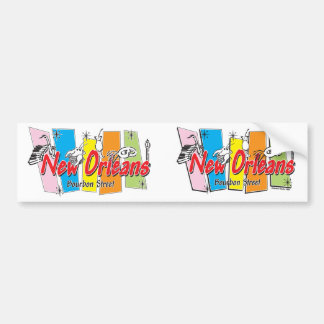 Nytt Orleans Retro-utseende Bildekal