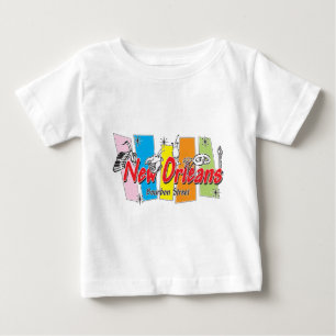 Nytt Orleans Retro-utseende Tee Shirt
