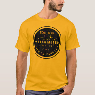 Nytt Orleans Vatten-mätskydd, REDIGERA TEXT T-shirt