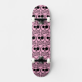 NYTT - Pastell Tecknad Dödskalle Mini Skateboard Bräda 18,5 Cm