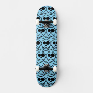 NYTT - Pastell Tecknad Dödskalle Mini Skateboard Bräda 18,5 Cm