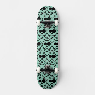 NYTT - Pastell Tecknad Dödskalle Mini Skateboard Bräda 18,5 Cm