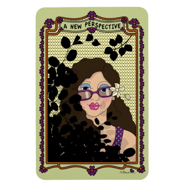 Nytt perspektiv_A_4x6-kylskåp Magnet (Vertikal)