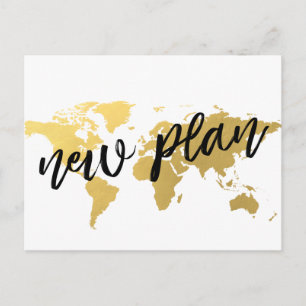 Nytt planerings-destinationsbröllop vykort