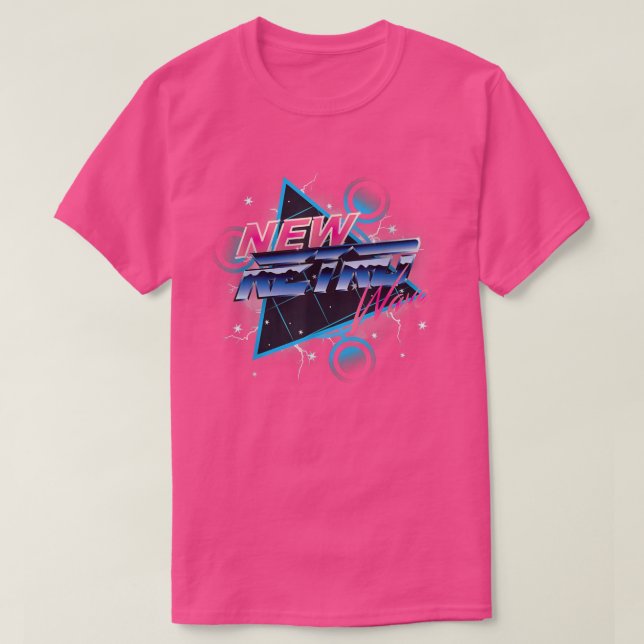 Nytt Retro-vågsparv T Shirt (Design framsida)