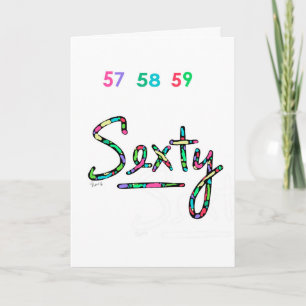 NYTT Sexty Psychadelic födelsedagKORT! Kort