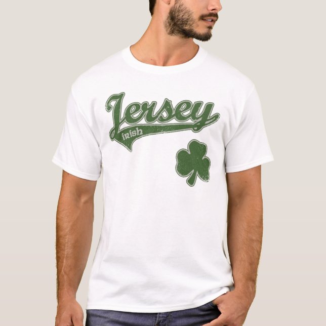 Nytt - skjorta för Shamrock t för jersey irländsk Tröja (Framsida)
