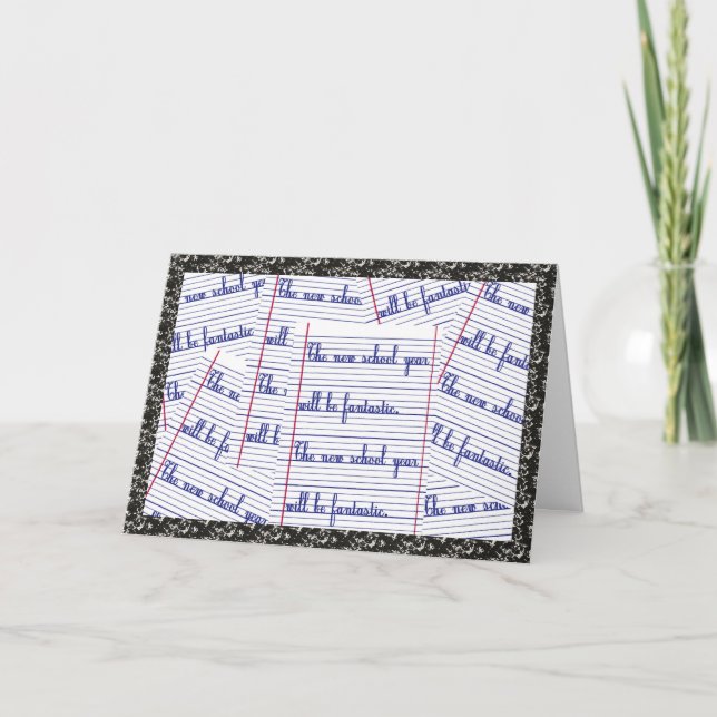 Nytt skolår kort (Framsida)