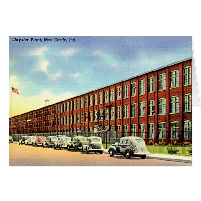 Nytt slott, Indiana Chrysler växt Hälsningskort (Framsidan Horizontal)