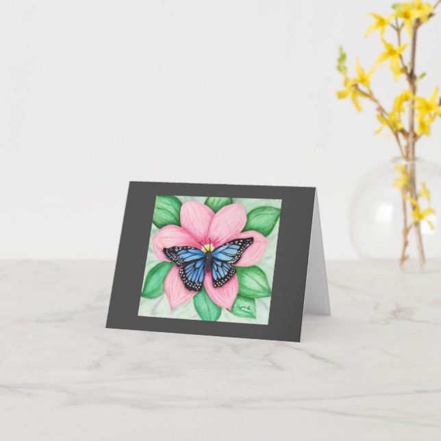 Nytt startanteckningskort kort (Gul blomma)