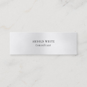 Nytt Stil-Trendig Grått minimalistiskt enkelt mode Mini Visitkort