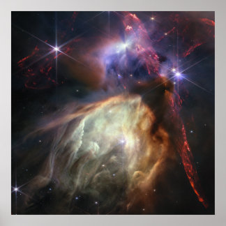 Nytt stjärnformat | Rho Ophiuchi | JWST Poster