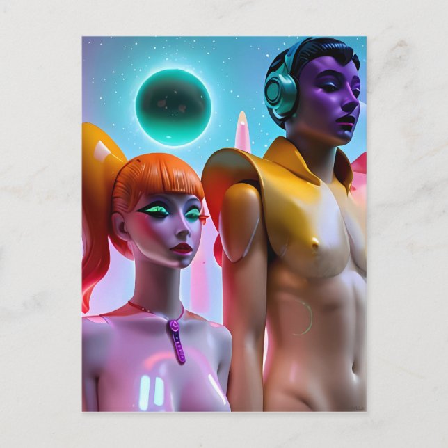 Nytt syntetiskt nät vykort (Framsida)