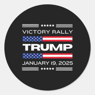 Nytt! Trump Victory Rally Mega Historic den senast Runt Klistermärke