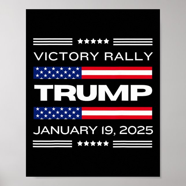Nytt! Trumps segerfest Mega Historisk Den sista Tr Poster (Framsidan)