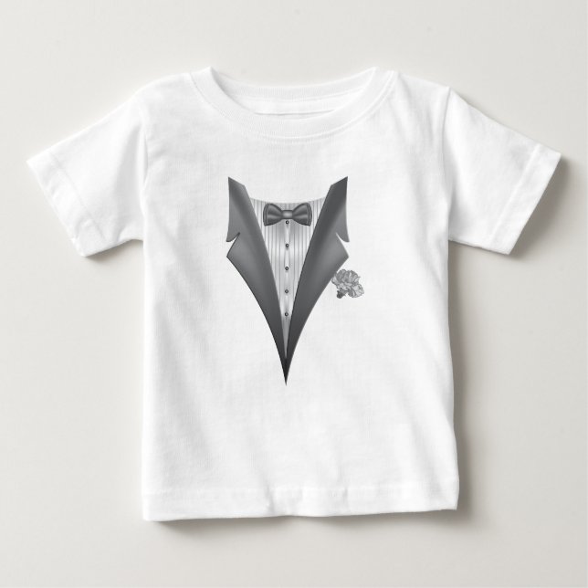 Nytt Tuxedo Tux Tryck T Shirt (Framsida)