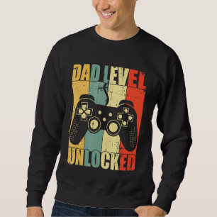 Nytt upplåst spel på pappa-Pappa-nivå Lång Ärmad Tröja